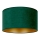 Duolla - Iluminação de teto ROLLER 1xE27/15W/230V diâmetro 40 cm escuro verde/dourado