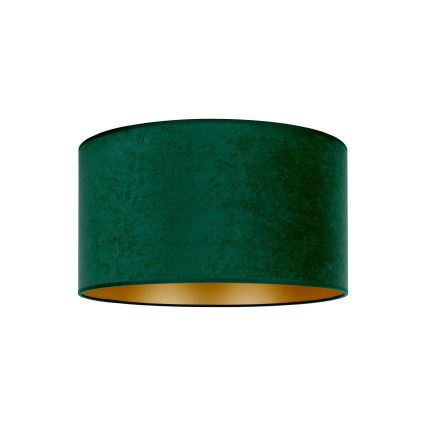 Duolla - Iluminação de teto ROLLER 1xE27/15W/230V diâmetro 40 cm escuro verde/dourado