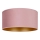 Duolla - Iluminação de teto ROLLER 3xE27/15W/230V diâmetro 60 cm rosa/dourado