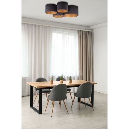 Duolla - Iluminação de teto ROLLER PENTO 5xE27/60W/230V antracite