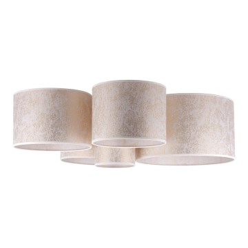 Duolla - Iluminação de teto ROLLER PENTO 5xE27/60W/230V dourada