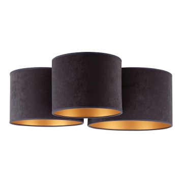 Duolla - Iluminação de teto ROLLER TRIO 3xE27/60W/230V antracite