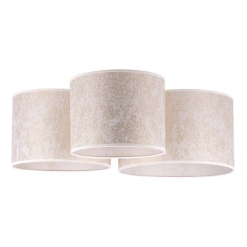 Duolla - Iluminação de teto ROLLER TRIO 3xE27/60W/230V branco/dourada