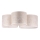 Duolla - Iluminação de teto ROLLER TRIO 3xE27/60W/230V branco/dourada
