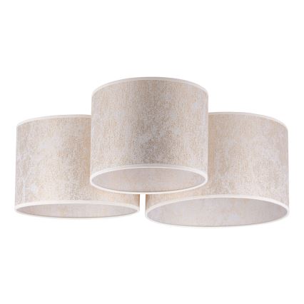 Duolla - Iluminação de teto ROLLER TRIO 3xE27/60W/230V branco/dourada