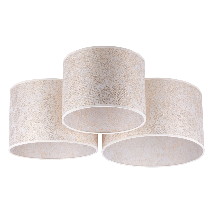 Duolla - Iluminação de teto ROLLER TRIO 3xE27/60W/230V branco/dourada