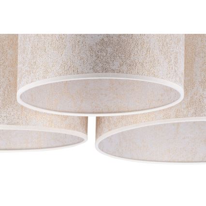 Duolla - Iluminação de teto ROLLER TRIO 3xE27/60W/230V branco/dourada