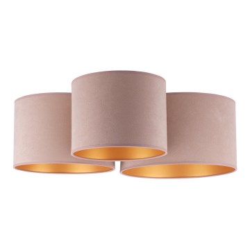 Duolla - Iluminação de teto ROLLER TRIO 3xE27/60W/230V castanho