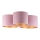 Duolla - Iluminação de teto ROLLER TRIO 3xE27/60W/230V rosa