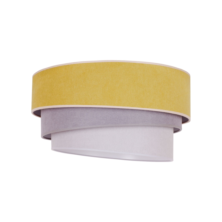 Duolla - Iluminação de teto TRIO 1xE27/15W/230V diâmetro 45 cm amarelo/cinzento/branco