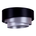 Duolla - Iluminação de teto TRIO 1xE27/15W/230V diâmetro 45 cm preto/prateado