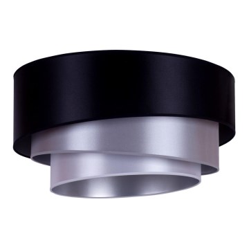 Duolla - Iluminação de teto TRIO 1xE27/15W/230V diâmetro 45 cm preto/prateado