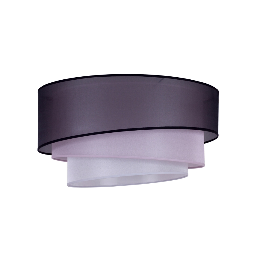 Duolla - Iluminação de teto TRIO 1xE27/15W/230V diâmetro 45 cm preto/rosa/prateado