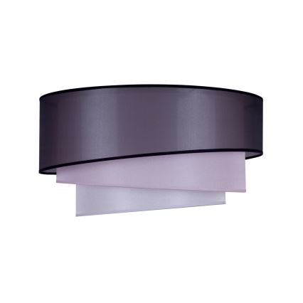 Duolla - Iluminação de teto TRIO 1xE27/15W/230V diâmetro 45 cm preto/rosa/prateado