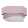 Duolla - Iluminação de teto TRIO 1xE27/15W/230V diâmetro 45 cm rosa/cinzento/branco