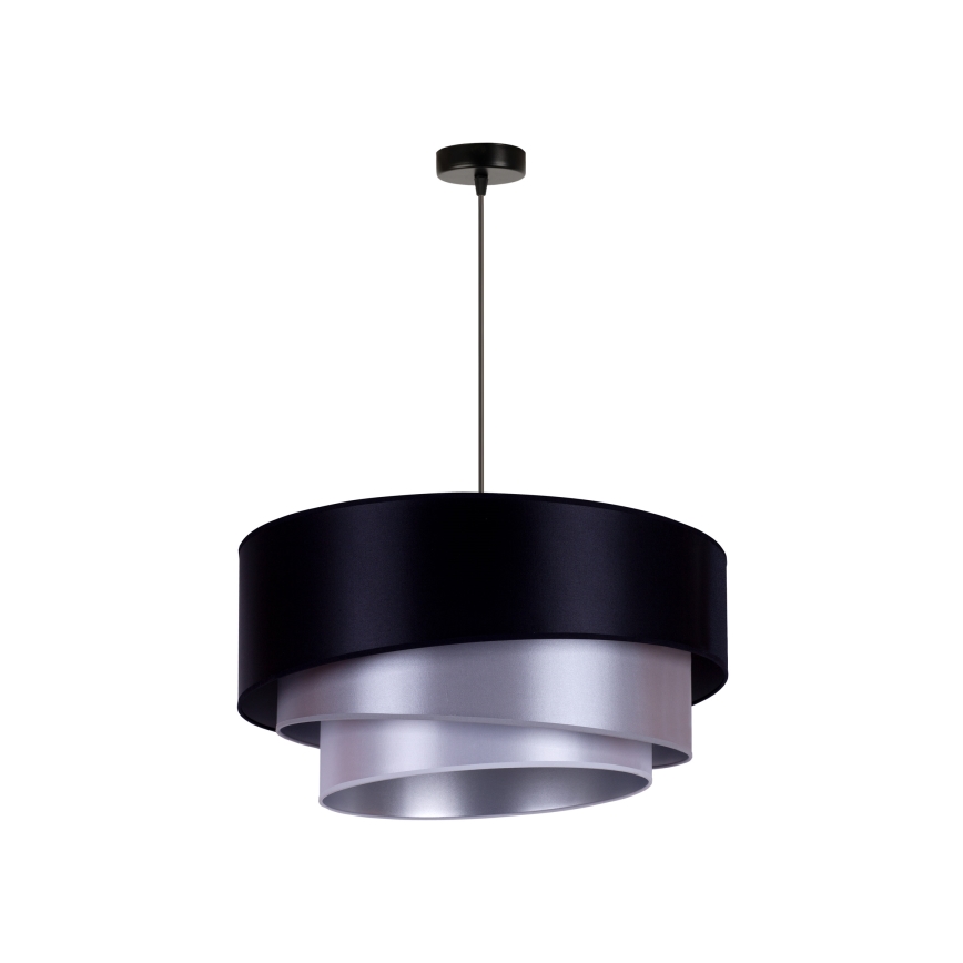 Duolla - Iluminação de teto TRIO 1xE27/15W/230V diâmetro 60 cm azul/prateado