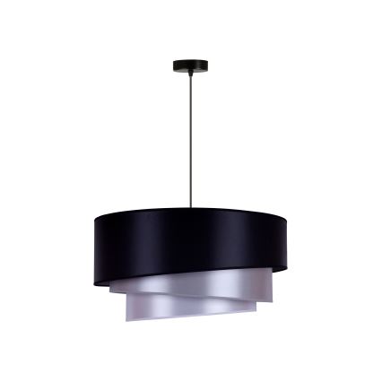 Duolla - Iluminação de teto TRIO 1xE27/15W/230V diâmetro 60 cm azul/prateado