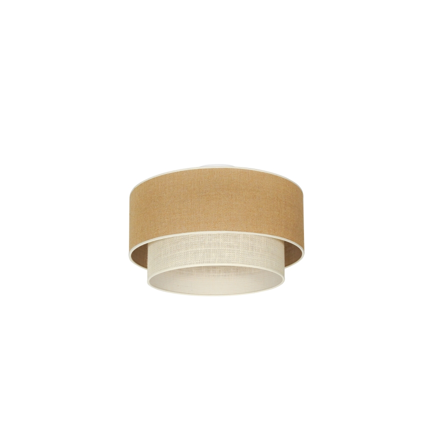 Duolla - Iluminação de teto YUTE BOHO 1xE27/15W/230V diâmetro 45 cm castanho/creme