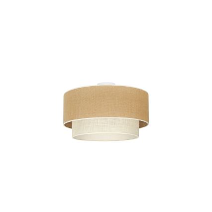 Duolla - Iluminação de teto YUTE BOHO 1xE27/15W/230V diâmetro 45 cm castanho/creme