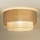 Duolla - Iluminação de teto YUTE BOHO 3xE27/15W/230V diâmetro 60 cm castanho/creme