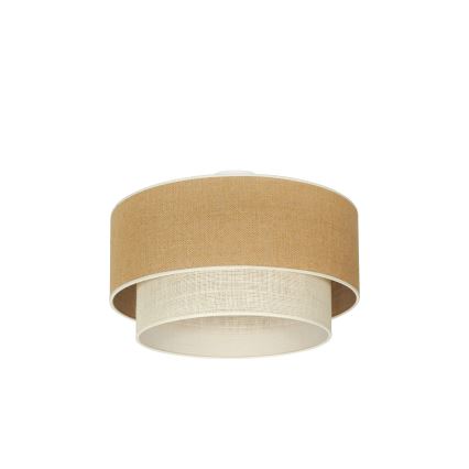 Duolla - Iluminação de teto YUTE BOHO 3xE27/15W/230V diâmetro 60 cm castanho/creme