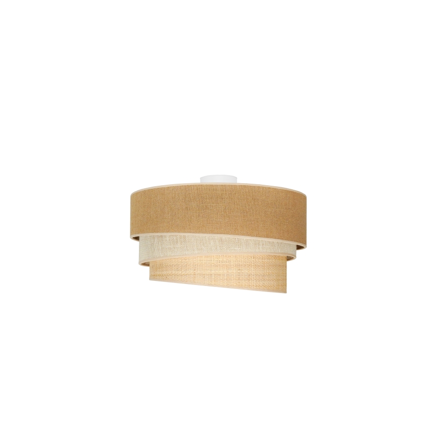 Duolla - Iluminação de teto YUTE TRIO 1xE27/15W/230V diâmetro 45 cm castanho/cinzento/bege