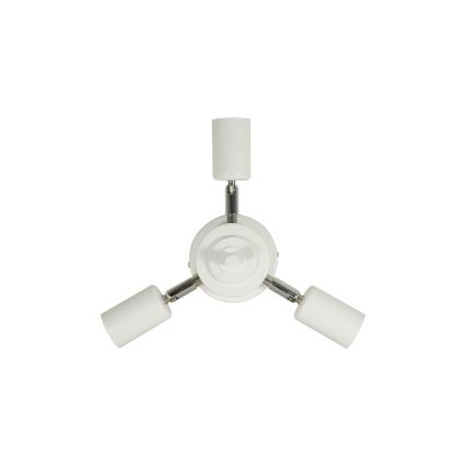 Duolla - Iluminação de teto YUTE TRIO 3xE27/15W/230V diâmetro 60 cm castanho/cinzento/bege