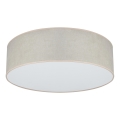 Duolla - Luminária de Teto LED CORTINA LED/26W/230V diâmetro 45 cm 4000K bege