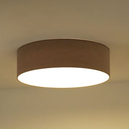 Duolla - Luminária de Teto LED CORTINA LED/26W/230V diâmetro 30 cm 4000K castanho