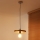 Duolla - Lustre em cabo IRONLINE 1xE27/15W/230V Ø 30 cm cobre/preto
