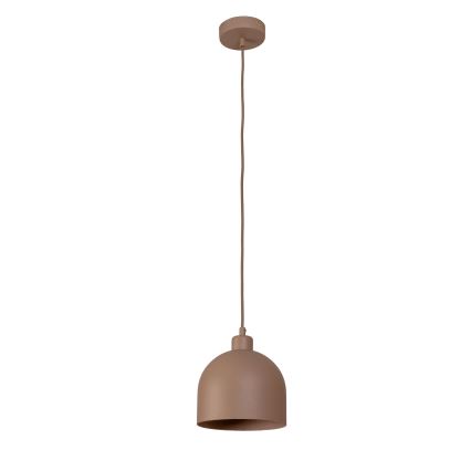 Duolla - Lustre suspenso em cabo IRONLINE 1xE27/15W/230V Ø 17 cm bege