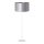 Duolla - Stojací  candeeiro CANNES 1xE27/15W/230V diâmetro 45 cm prateado/branco