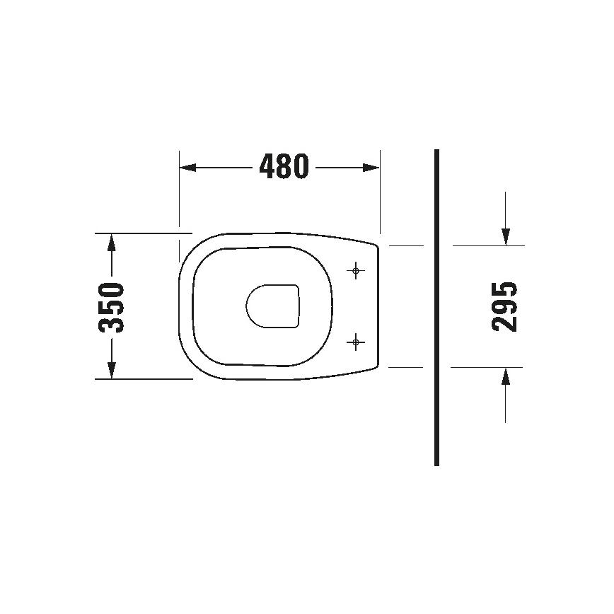Duravit 21080900002 - Sanita de chão D-CODE cerâmica/branco brilhante