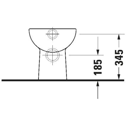 Duravit 21080900002 - Sanita de chão D-CODE cerâmica/branco brilhante
