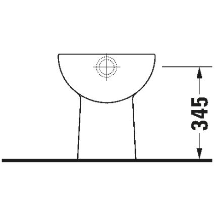 Duravit 21100100002 - Sanita de chão D-CODE cerâmica/branco brilhante