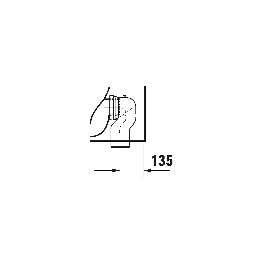 Duravit 21150900002 - Sanita de chão D-CODE cerâmica/branco brilhante