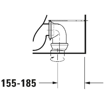 Duravit 21180900002 - WC combinado D-CODE cerâmica/branco brilhante