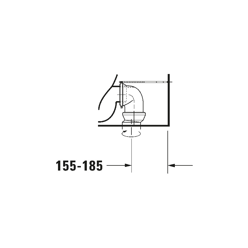 Duravit 21180900002 - WC combinado D-CODE cerâmica/branco brilhante