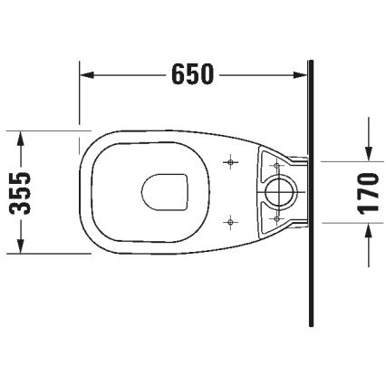 Duravit 21180900002 - WC combinado D-CODE cerâmica/branco brilhante