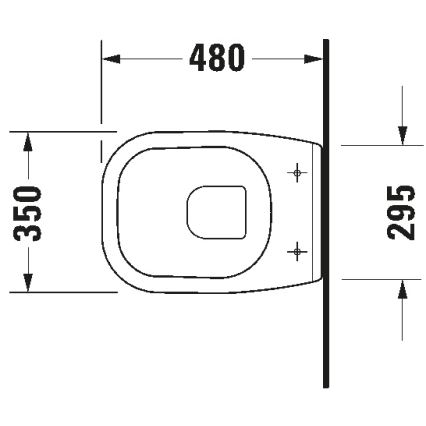 Duravit 22110900002 - Sanita suspensa D-CODE cerâmica/branco brilhante