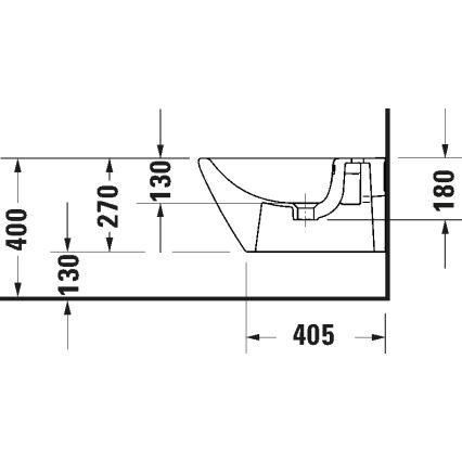 Duravit 2294150000 - Bidé suspenso D-NEO cerâmica/branco brilhante