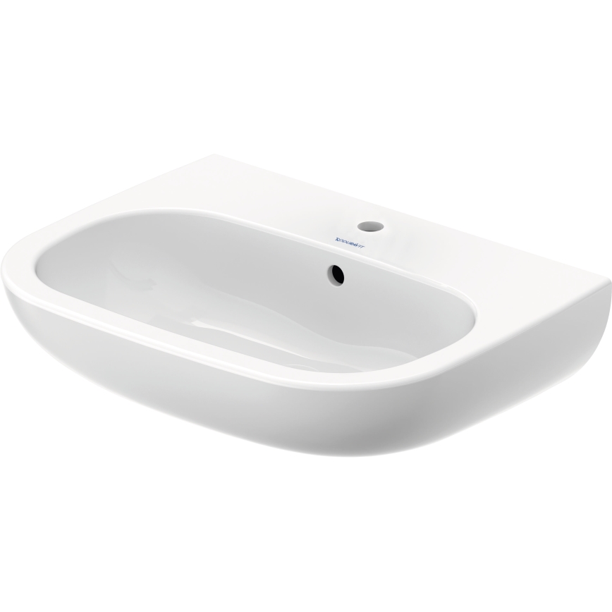 Duravit 23106000002 - Lavatório suspenso D-CODE 60x46 cm cerâmica/branco brilhante