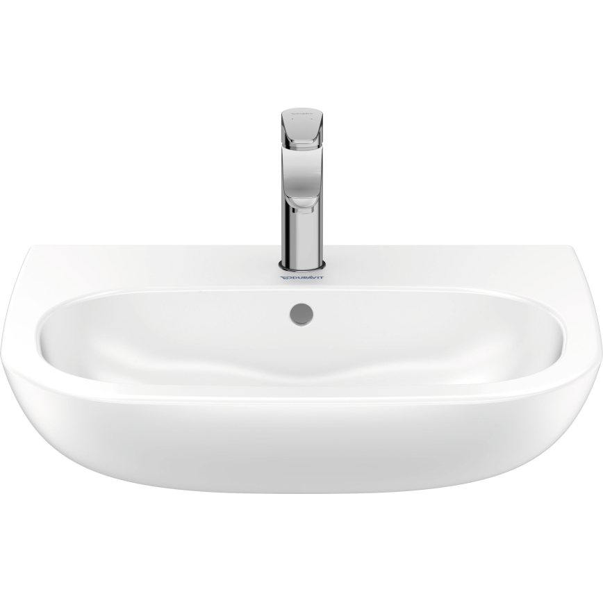 Duravit 23106000002 - Lavatório suspenso D-CODE 60x46 cm cerâmica/branco brilhante