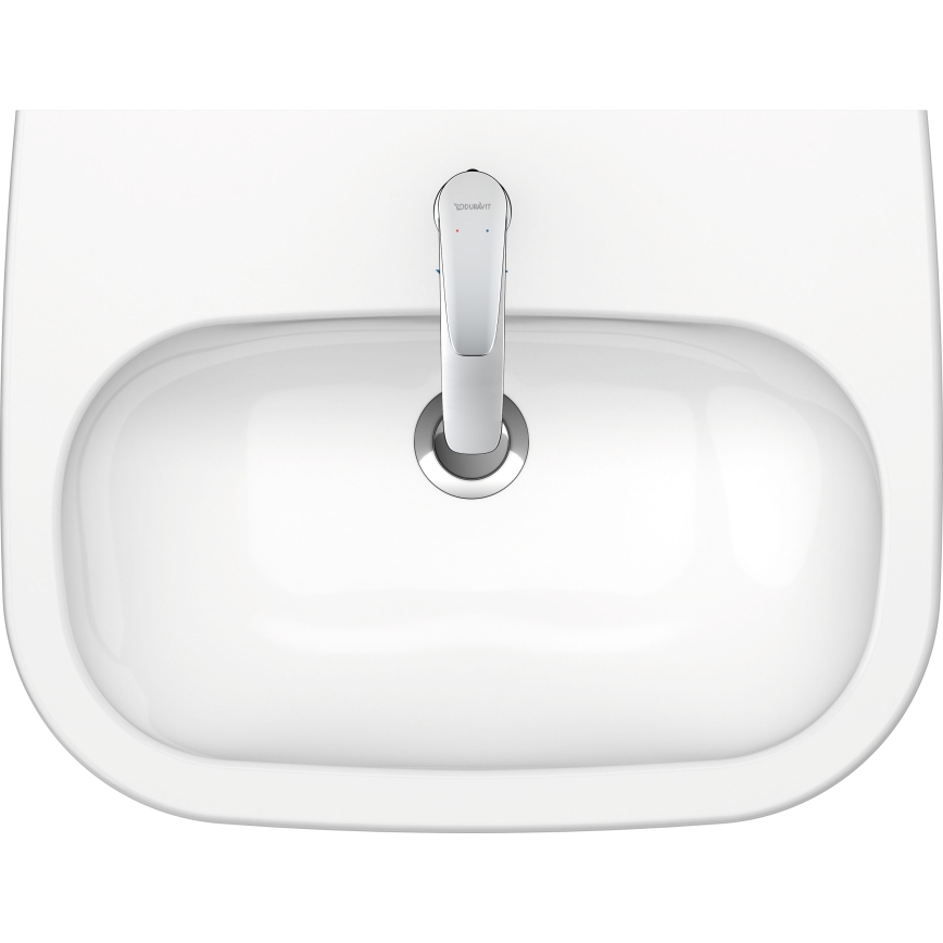 Duravit 23106000002 - Lavatório suspenso D-CODE 60x46 cm cerâmica/branco brilhante