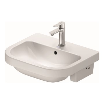 Duravit 24035500002 - Lavatório de encastrar D-CODE 55x45,5 cm cerâmica/branco brilhante