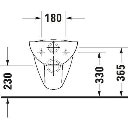 Duravit 25350900002 - Sanita suspensa D-CODE cerâmica/branco brilhante