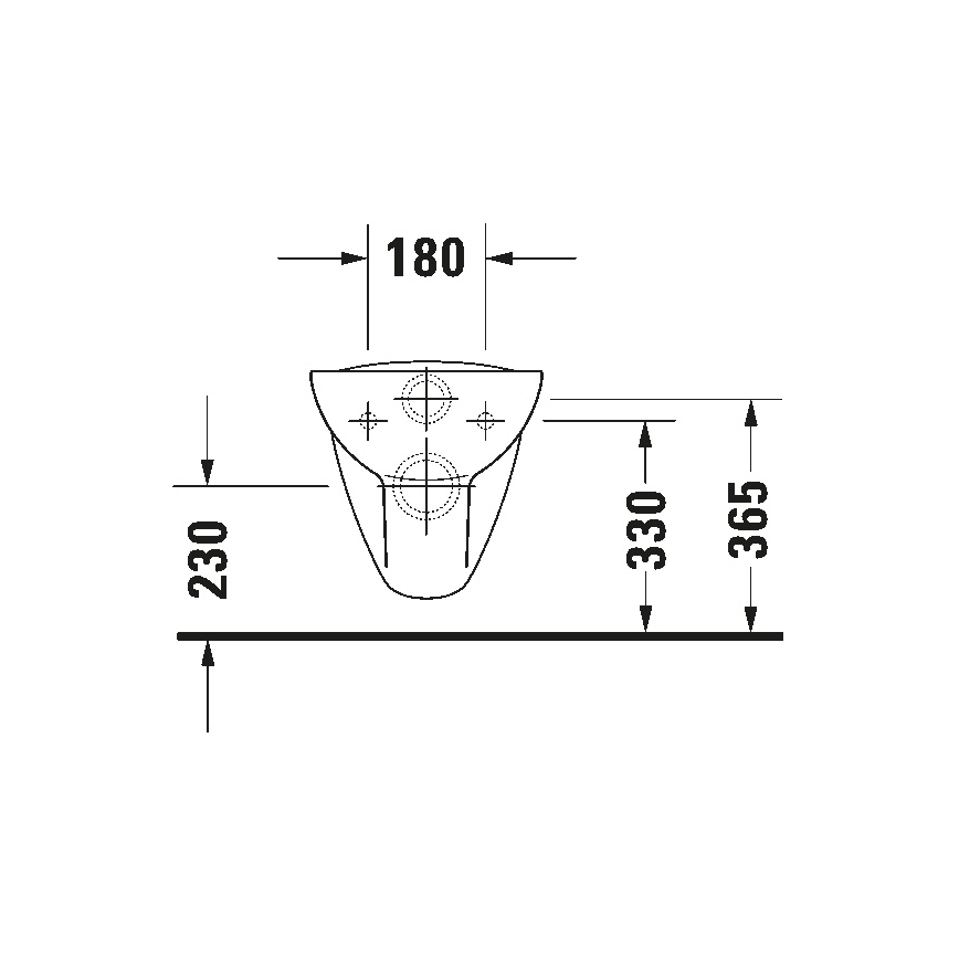 Duravit 25350900002 - Sanita suspensa D-CODE cerâmica/branco brilhante