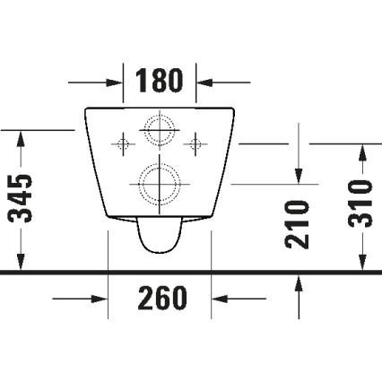 Duravit 29030900212 - Sanita suspensa sem aro D-CODE cerâmica/branco brilhante