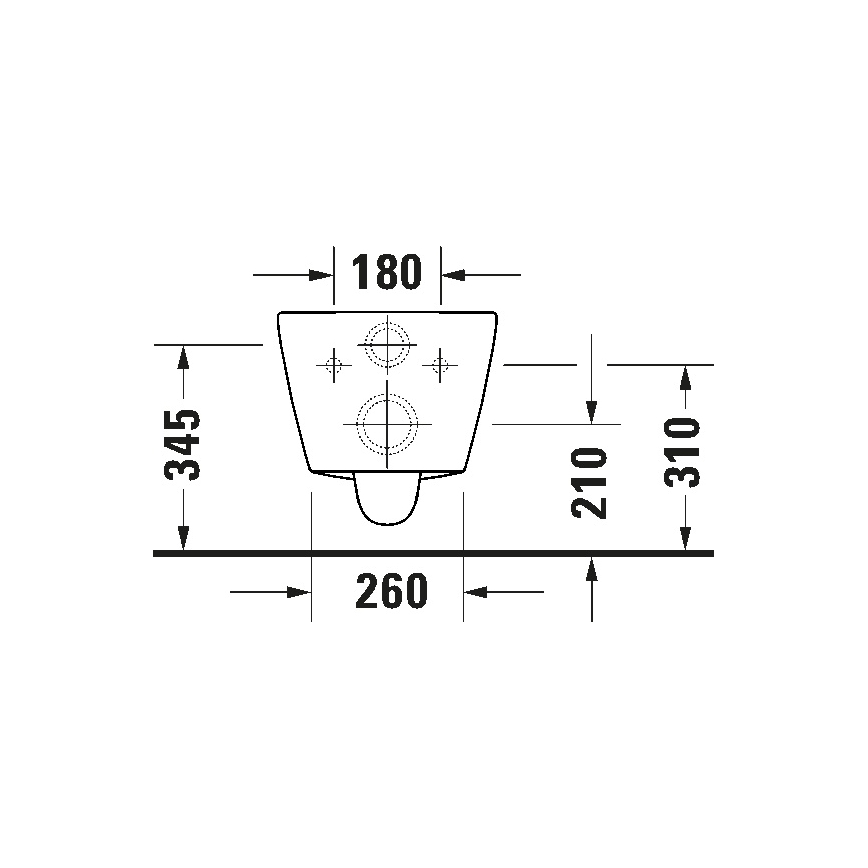 Duravit 29030900212 - Sanita suspensa sem aro D-CODE cerâmica/branco brilhante
