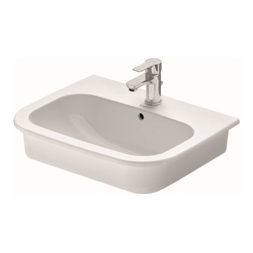 Duravit 337540000 - Lavatório de encastre D-CODE 54,5x43,5 cm cerâmica/branco brilhante